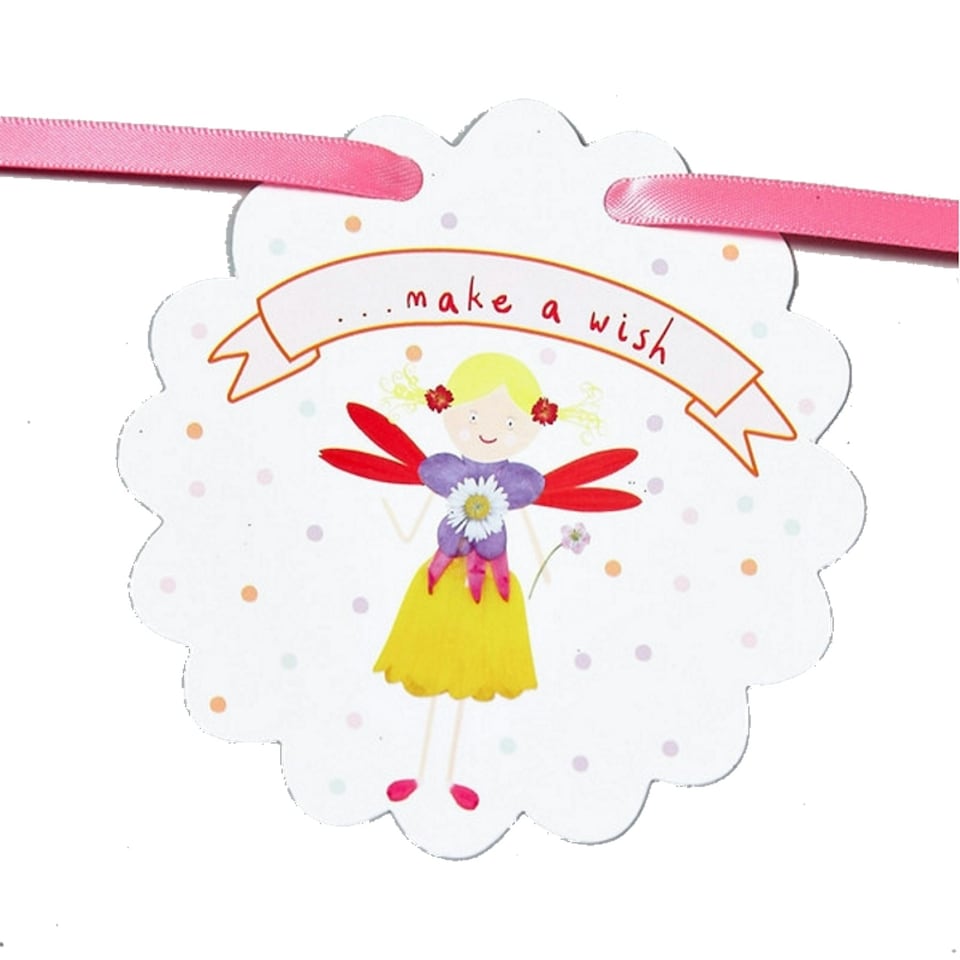image 1 of Floss & Rock Make Your Own Party Bunting Kit - Petal Fairy | Pink