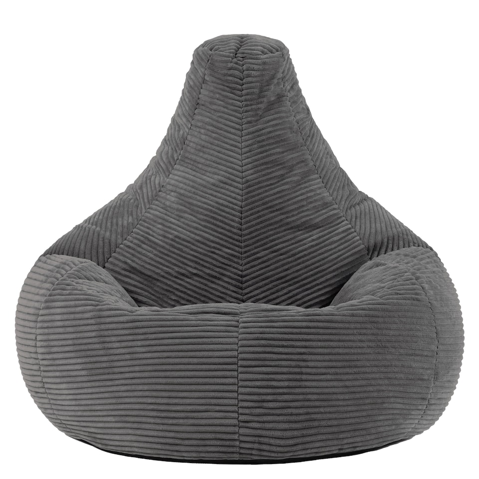 image 1 of Dalton Medium Beanbag Corduroy Charcoal | Grey | Chacroal | 1