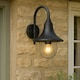 image 2 of CGC DINAH Black Traditional Curved Hooked Outdoor Wall Lantern Black