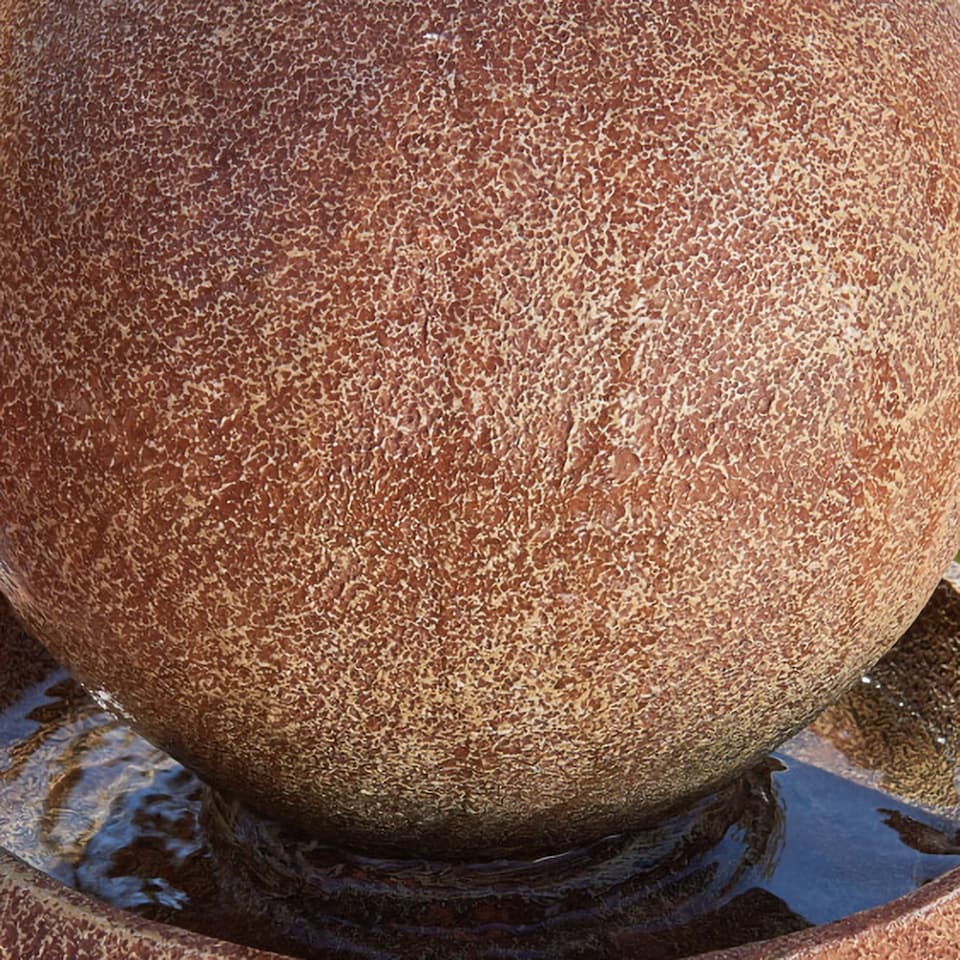 image 1 of Friendship Stone Effect Water Feature Fountain with LED Lights H109cm
