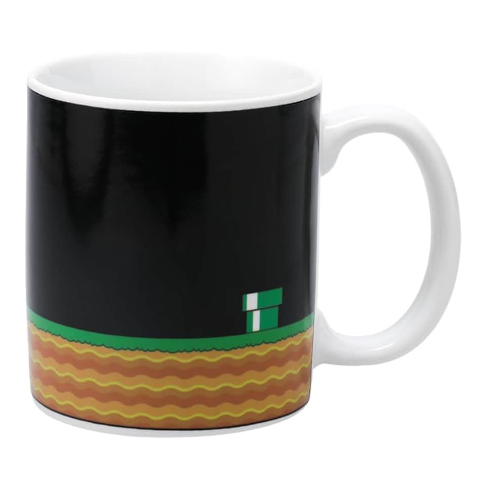 image 1 of Super Mario Bros Heat Changing Mug 300ml Ceramic Coffee Cup Official Nintendo Gamer Collectible Gift Paladone