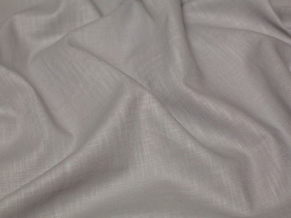 Minerva Core Range Grey Textured 100% Ramie Linen Weave Fabric for Dressmaking, 138cm / 54" Wide - per metre
