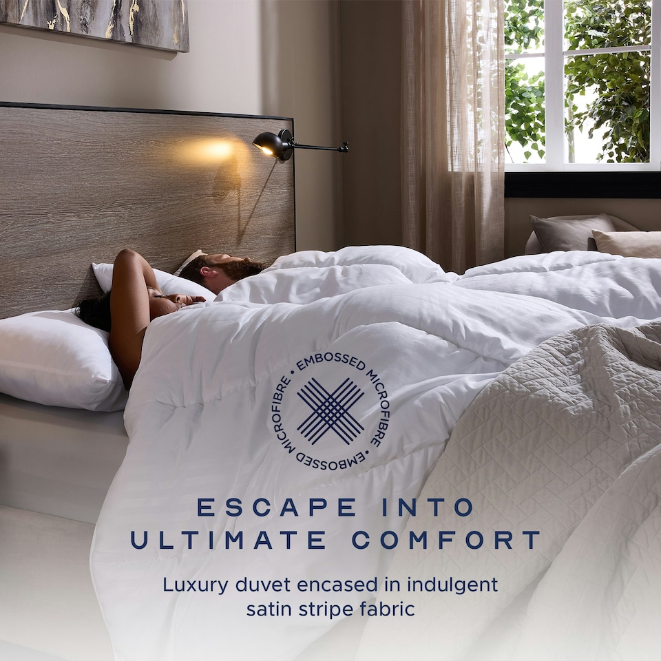 image 1 of Luxuriously Soft & Cosy Duvet, 4.5 Tog, Double | White | Double