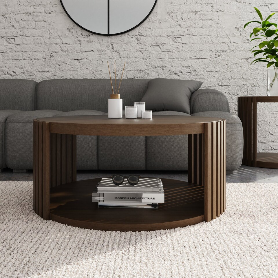 image 1 of Zadie Coffee Table | Brown | Walnut