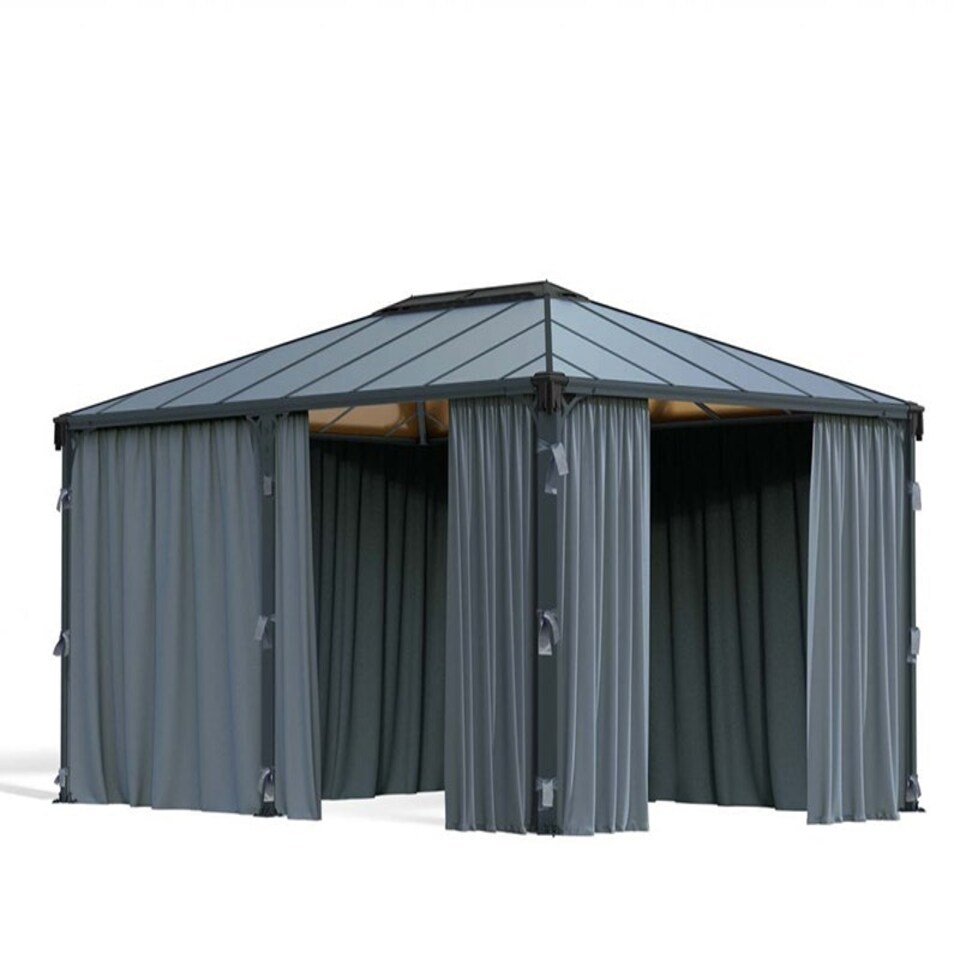 image 1 of Martinique Curtain Set for Rectangle Gazebo 4000/5000 - L465 x W465 x H217 cm (Gazebo Not Included)