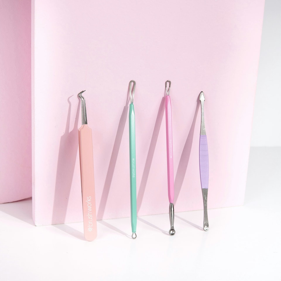 image 1 of Brushworks Pastel Blackhead & Blemish Remover Set