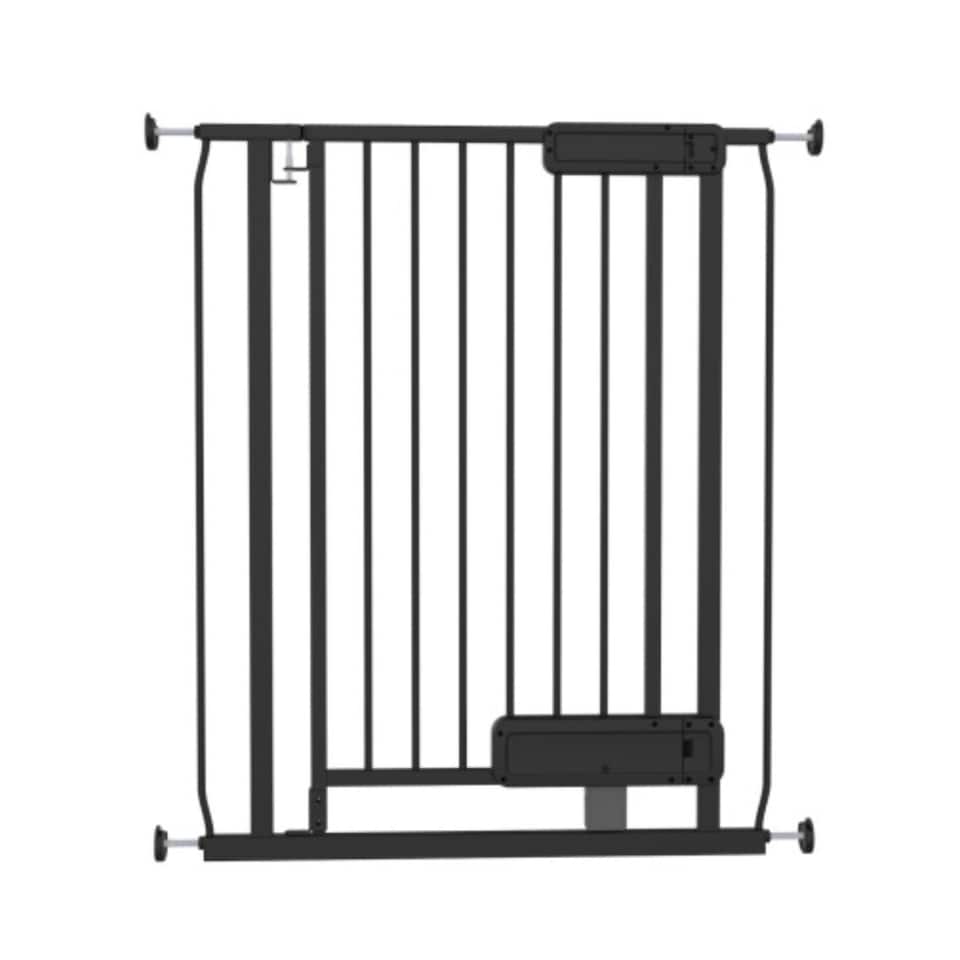 Ingenuity Doorway Baby and Pet Gate with Hands-Free Foot Pedal 73–80cm Wide Black