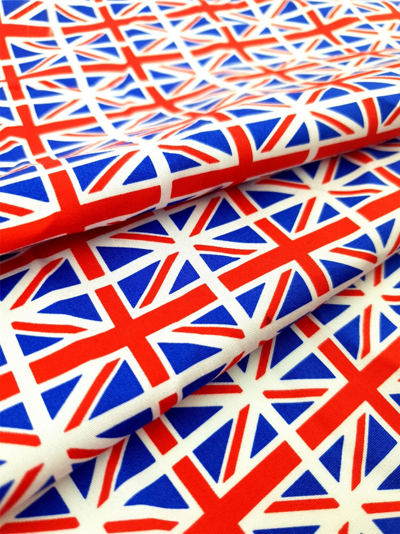 Rose and Hubble Red White Blue 100% Cotton Poplin Dressmaking Fabric, 112.5cm / 44" Wide - per metre