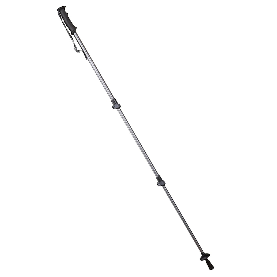 image 1 of Walker Lock Pole Pair Adjustable LeverLock Hiking Walking Trekking Outdoor | Black | Black | One Size | 2