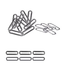 30mm Oval Shaped Brass Eyelet& Washer Metal Grommet Kit for DIY- 50pcs