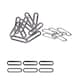 image 1 of 30mm Oval Shaped Brass Eyelet& Washer Metal Grommet Kit for DIY- 50pcs