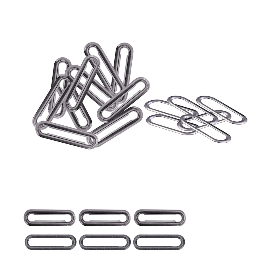 image 1 of 30mm Oval Shaped Brass Eyelet& Washer Metal Grommet Kit for DIY- 50pcs