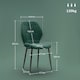 image 7 of HOMCOM Modern Style Kitchen Chairs Set of 4 with Flannel Upholstered