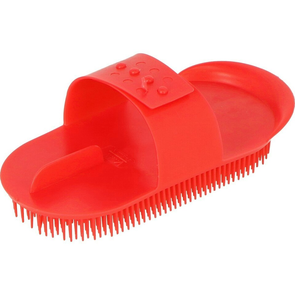 image 1 of Shires Plastic Horse Curry Comb - Red - One Size
