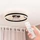 image 1 of ValueLights Infinity Black Circle Integrated LED Ceiling Fan & Remote