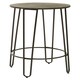 image 2 of Interiors by Premier Set of 3 Black Frame Bar Table Stool Set , Hairpin Stool for Kitchen Counter, Elm Wood Metal Frame Stool