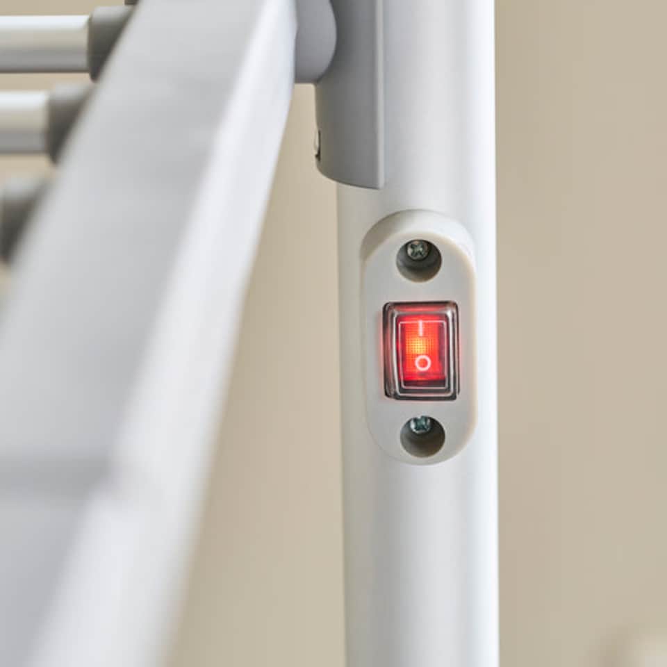 image 1 of Zennox 3 Tier Folding Heated Clothes Airer with Cover