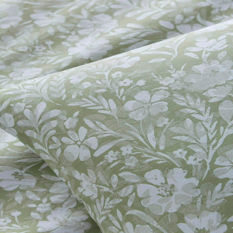 image 1 of Charlotte Thomas Olivia Duvet Cover Set Green Single Green | Single