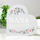 image 5 of Personalised Floral Free Standing Heart Ornament