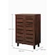image 2 of Essentials 2 Door Shoe Cabinet Walnut Finish