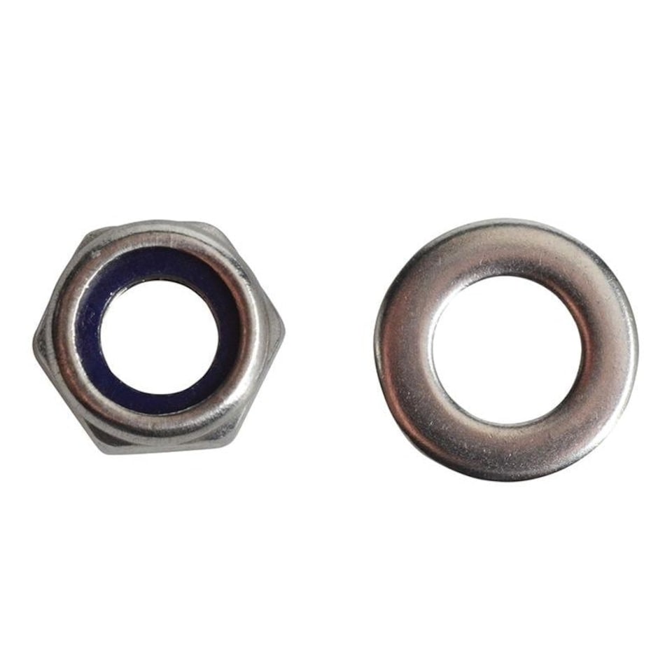 Forgefix Hexagonal Nuts With Nylon Inserts, S/s - Multi Colour - M6 ForgePack 20
