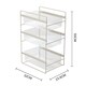 image 2 of Living and Home 3-Tier Sliding Under Sink Cabinet Organizer - White | Multi