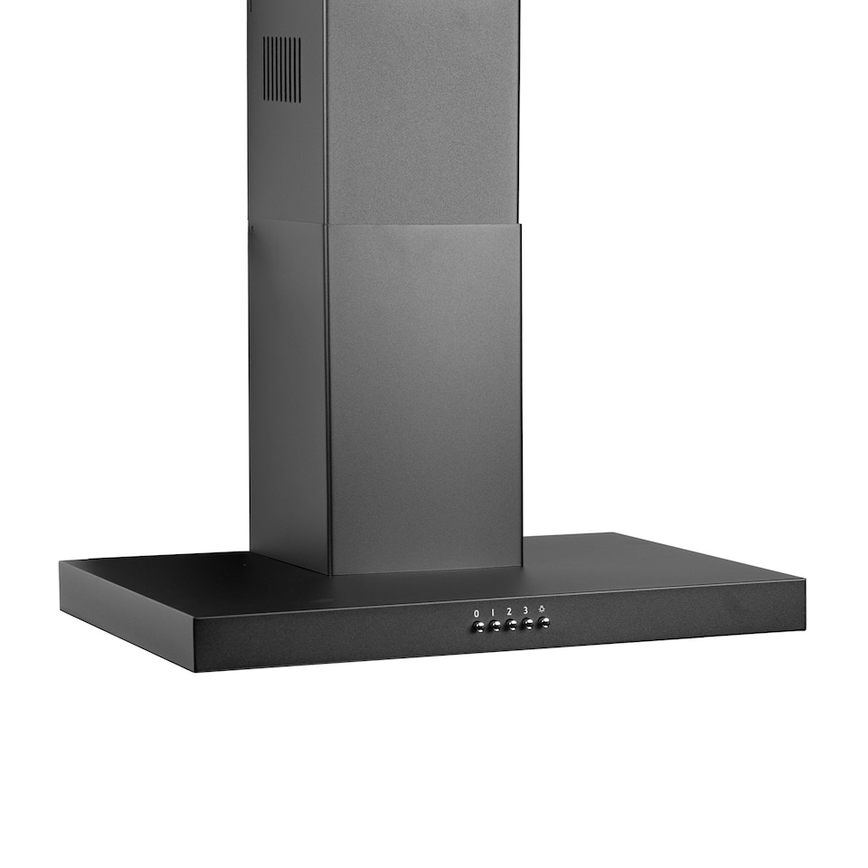 image 1 of SIA TBC60BL Cooker Hood 60cm LED Lighting - Black, Low Noise Operation, 3 Speeds, Push Button Control, Washable Grease Filters
