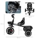 image 5 of AIYAPLAY Kids Trike, Toddler Tricycle for 2 to 5 Years, with Adjustable Seat, Pedal, Front Rear Baskets, 3 Wheels Kids Bike Gift for Boys and Girls, Black