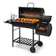 image 10 of VonHaus Charcoal BBQ, Barrel Barbecue with Offset Smoker