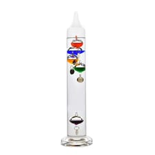 Galileo Thermometer - 33cm multi col 5 bulb