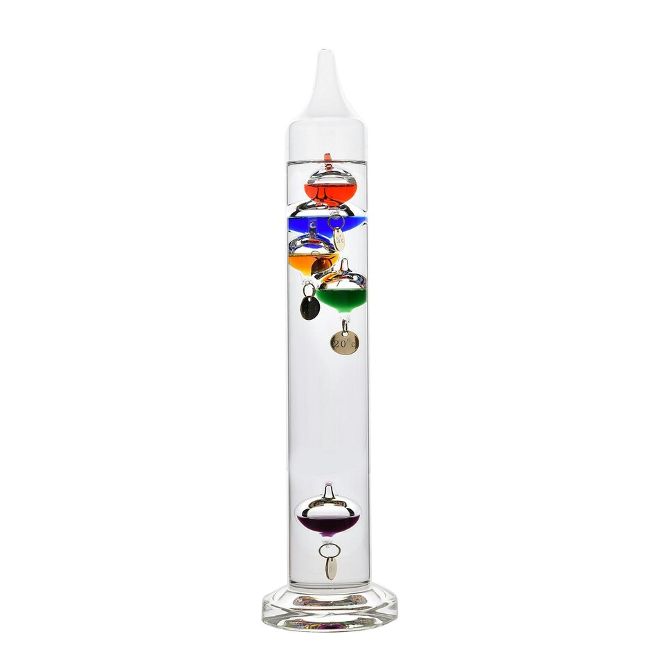 image 1 of Galileo Thermometer - 33cm multi col 5 bulb