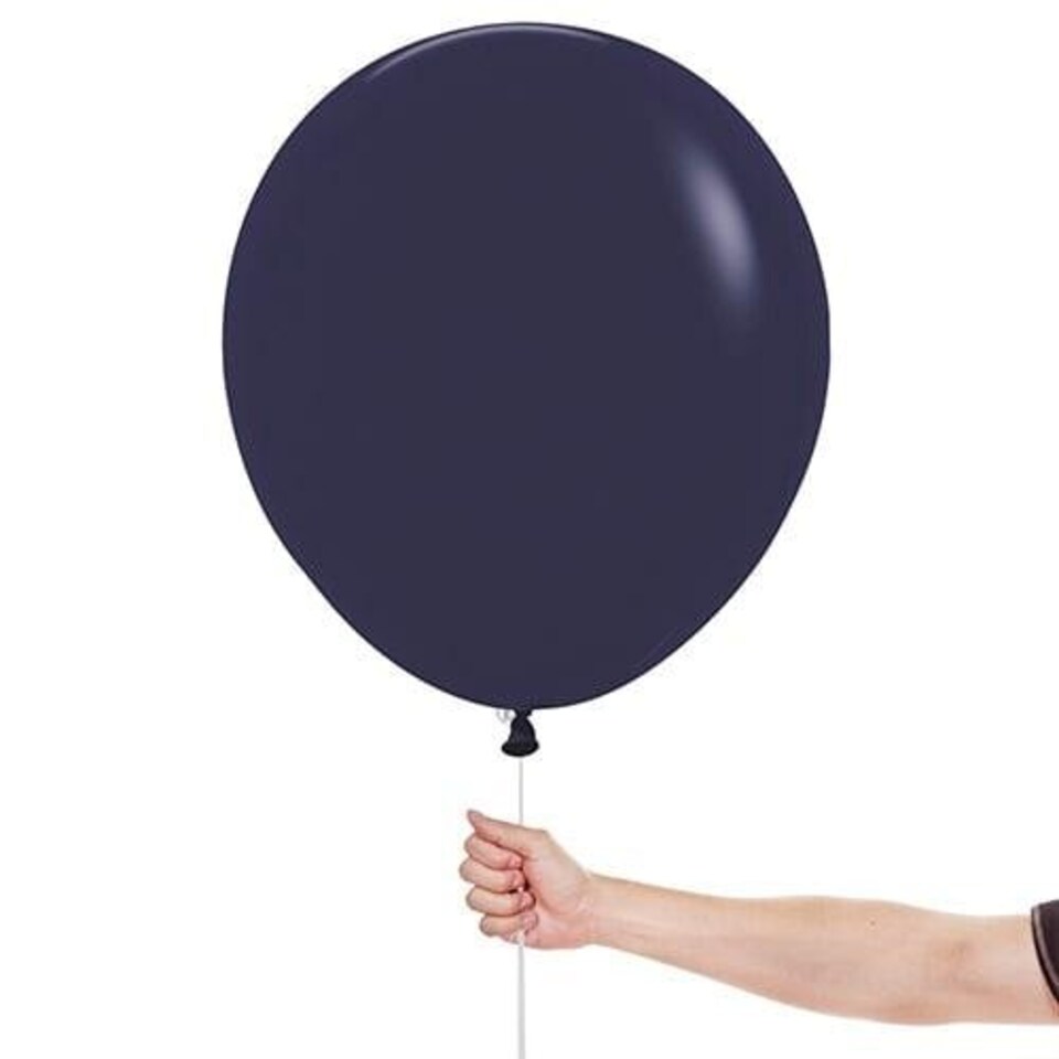 image 1 of Fashion Solid Navy Blue Sempertex Biodegradable Latex Balloons 45cm / 18 in - Pack of 25