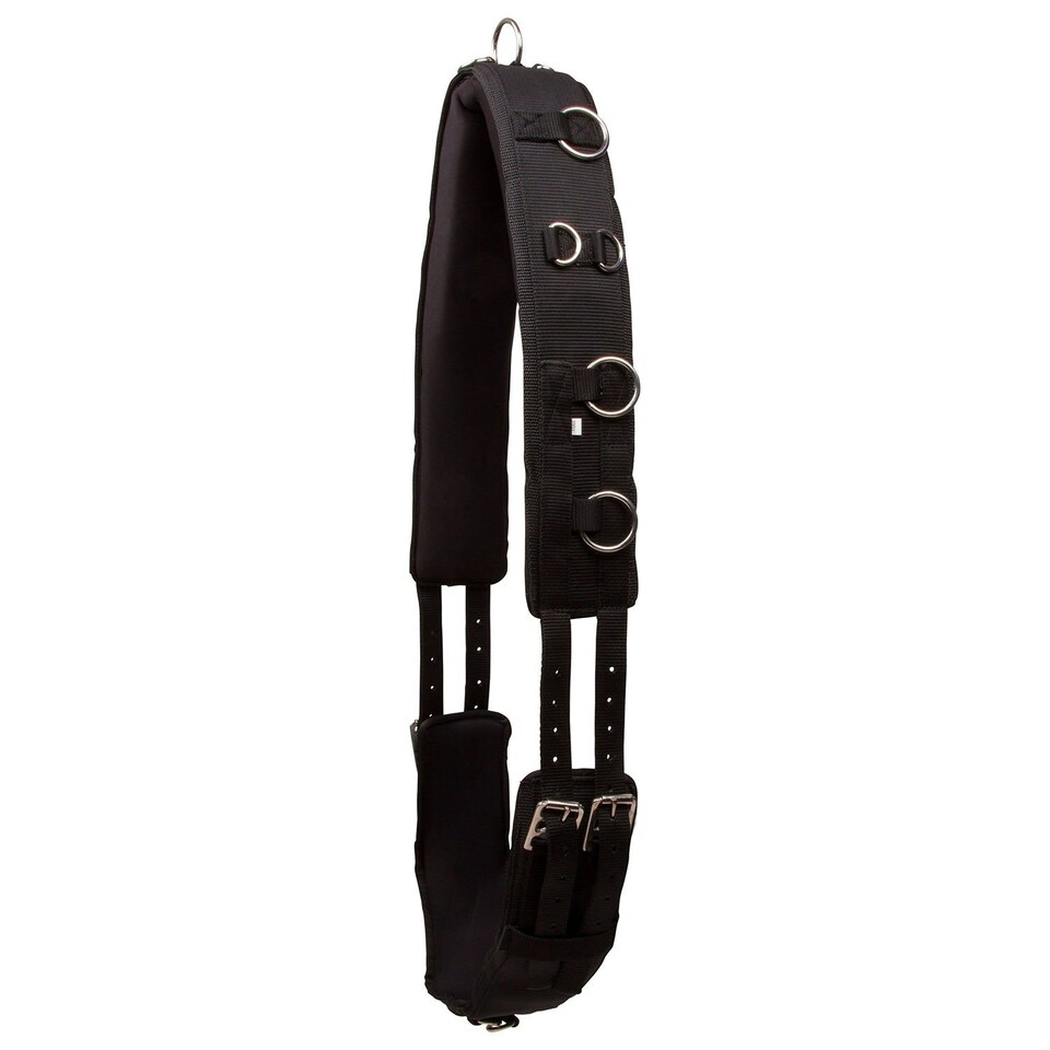Imperial Riding IRHDeluxe Nylon Horse Lunging Girth - Black - Cob