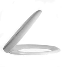 Marco Paul White Plastic Oval Toilet Seat 17" White