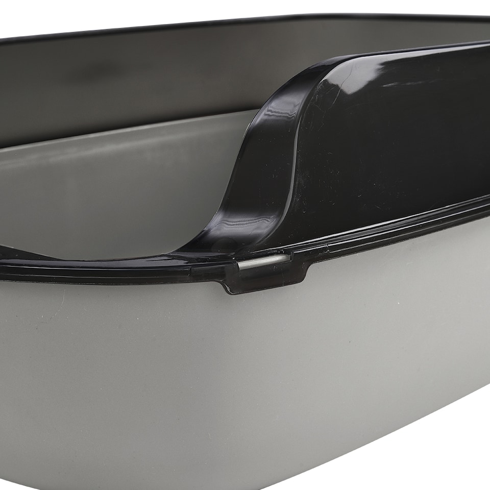 image 1 of Living and Home Large Anti-splashing Detachable Cat Litter Box | Grey