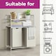 image 3 of Neo White Laundry Basket Hamper With 2 Shelves White