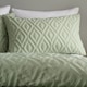 image 2 of Jacob Geo Soft Touch Duvet Cover Set | Green | Sage Green | Super King