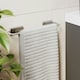 image 2 of Cosmic Wall Mounted Towel Rectangular Rail with Chrome Finish for Bathroom 31cm
