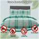 image 3 of VELVETIO Bardsley Check Printed Duvet Cover Set Reversible Polycotton Beddings Blue | Teal | Double