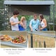 image 3 of Outsunny 2.2 x 1.4m BBQ Shelter, Outdoor Grill Gazebo Canopy with Shelves, Hanging Hooks, and Metal Frame, for Garden Patio Backyard