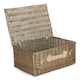 image 1 of Wicker 56cm Antique Wash Picnic Basket Brown | Brown | One Size