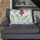 image 2 of Pink & Green Leaves (Blanket)