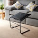 image 2 of Greenhurst Black Footrest with Steel Frame – Angled Leg Support for Comfort, Circulation & Relaxation Black