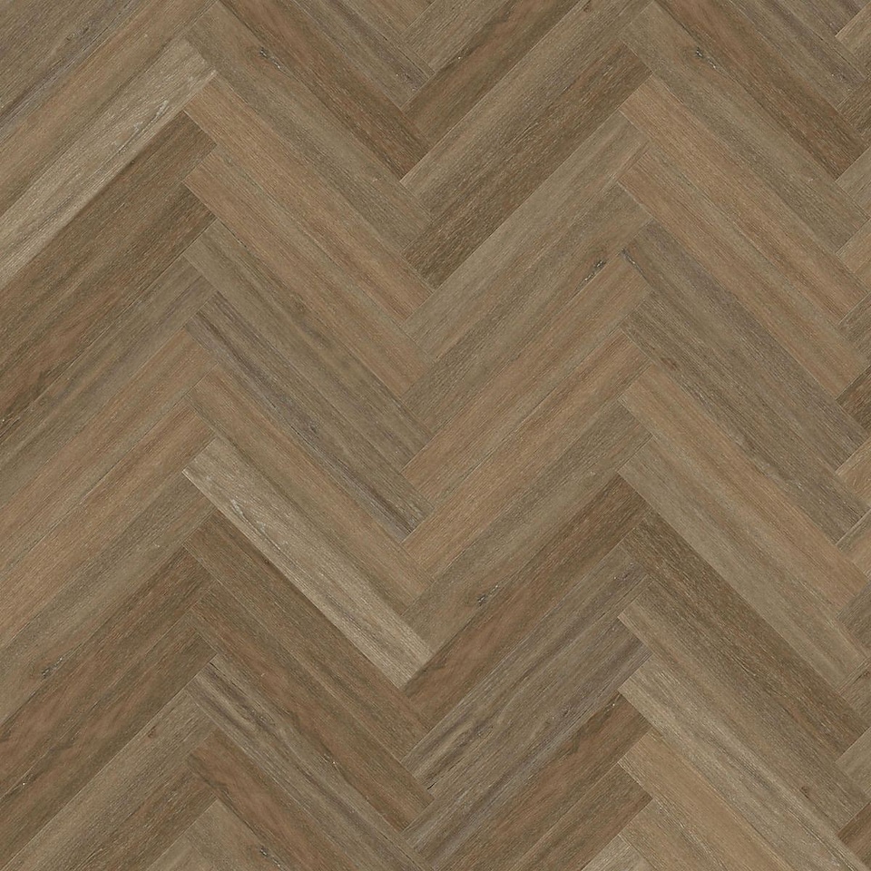 image 1 of Glue Down LVT Flooring 2.0mm NodLg Oak Herringbone Wood Effect Luxury Vinyl Tile For Home & Commercial Use | Brown | Brown | Planks per Pack:  40  | Coverage per Pack: 2.116m² | 1