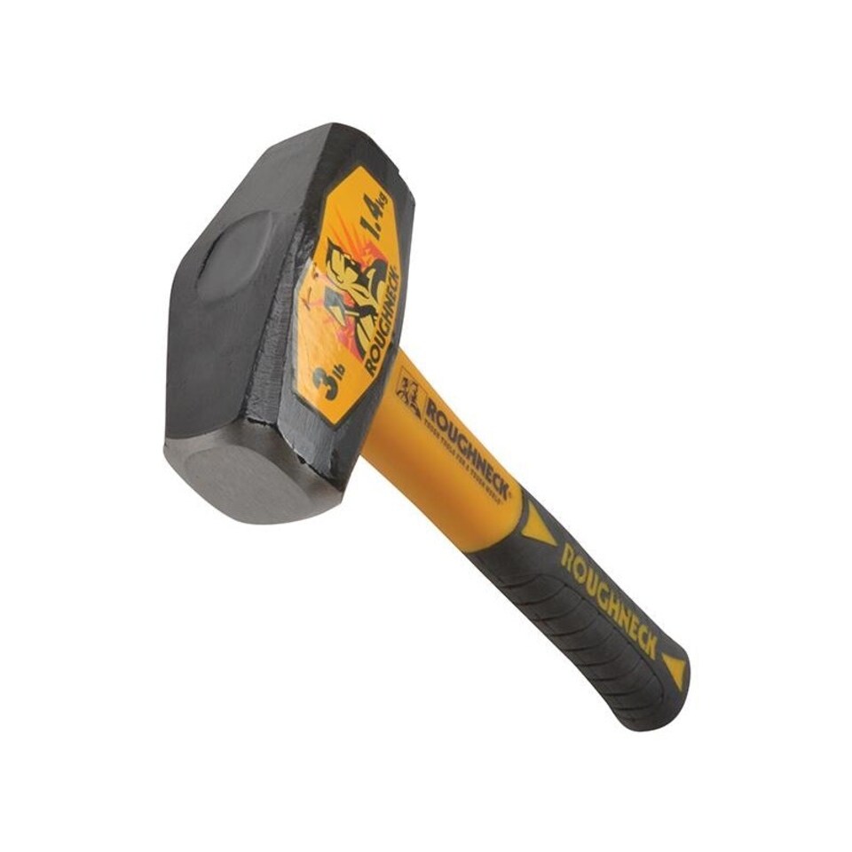 Roughneck Club Hammer, Fibreglass Handle - Multi Colour - 3lb