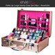 image 2 of Dawn Till Dusk 54 Pcs Makeup Set with Travel Vanity Box, Rose Gold N/A