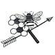 image 4 of High Quality Black Metal Bee Silhouette Weather Vane Animal Lover Gift