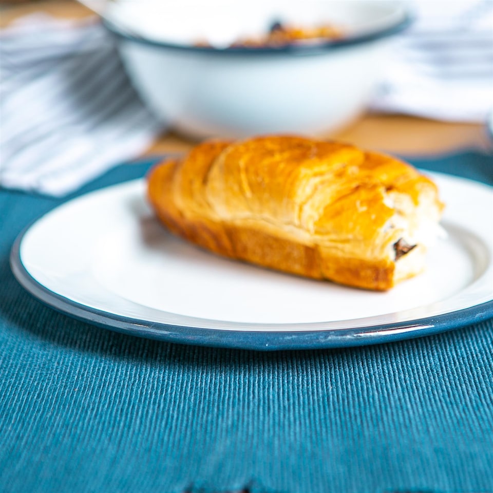 image 1 of Argon Tableware White Enamel Side Plates - 20cm - Navy - Pack of 6 | Blue | Navy