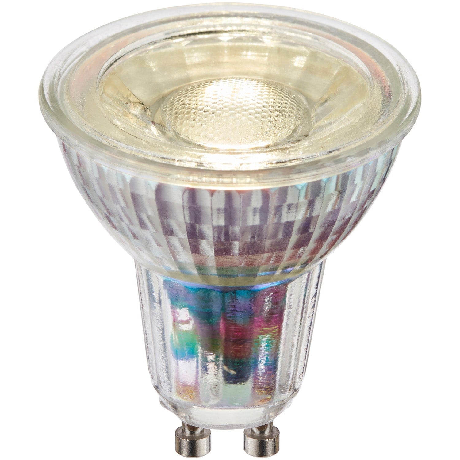 Loops 5.5W GU10 LED Bulb - Cool White - Dimmable Light Bulb - Clear Glass LED Lamp