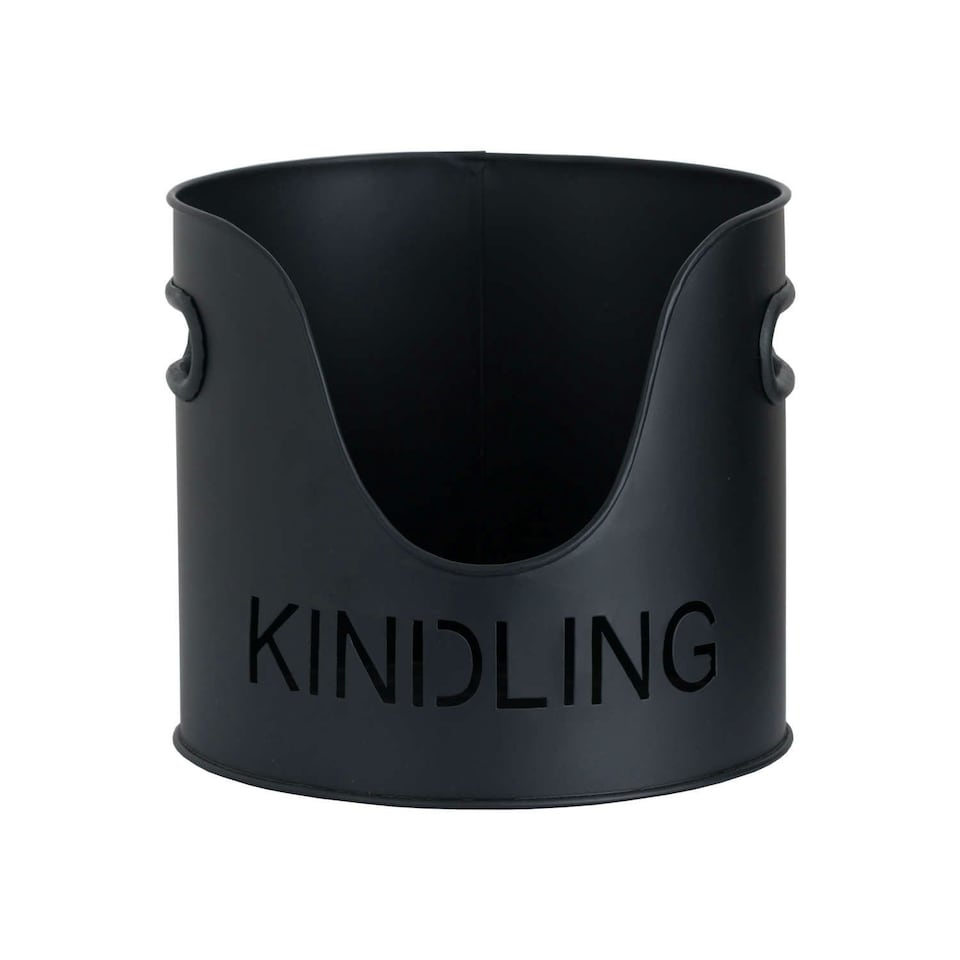 image 1 of Hill Interiors Three Piece Fire Wood Bucket Set - Black - One Size
